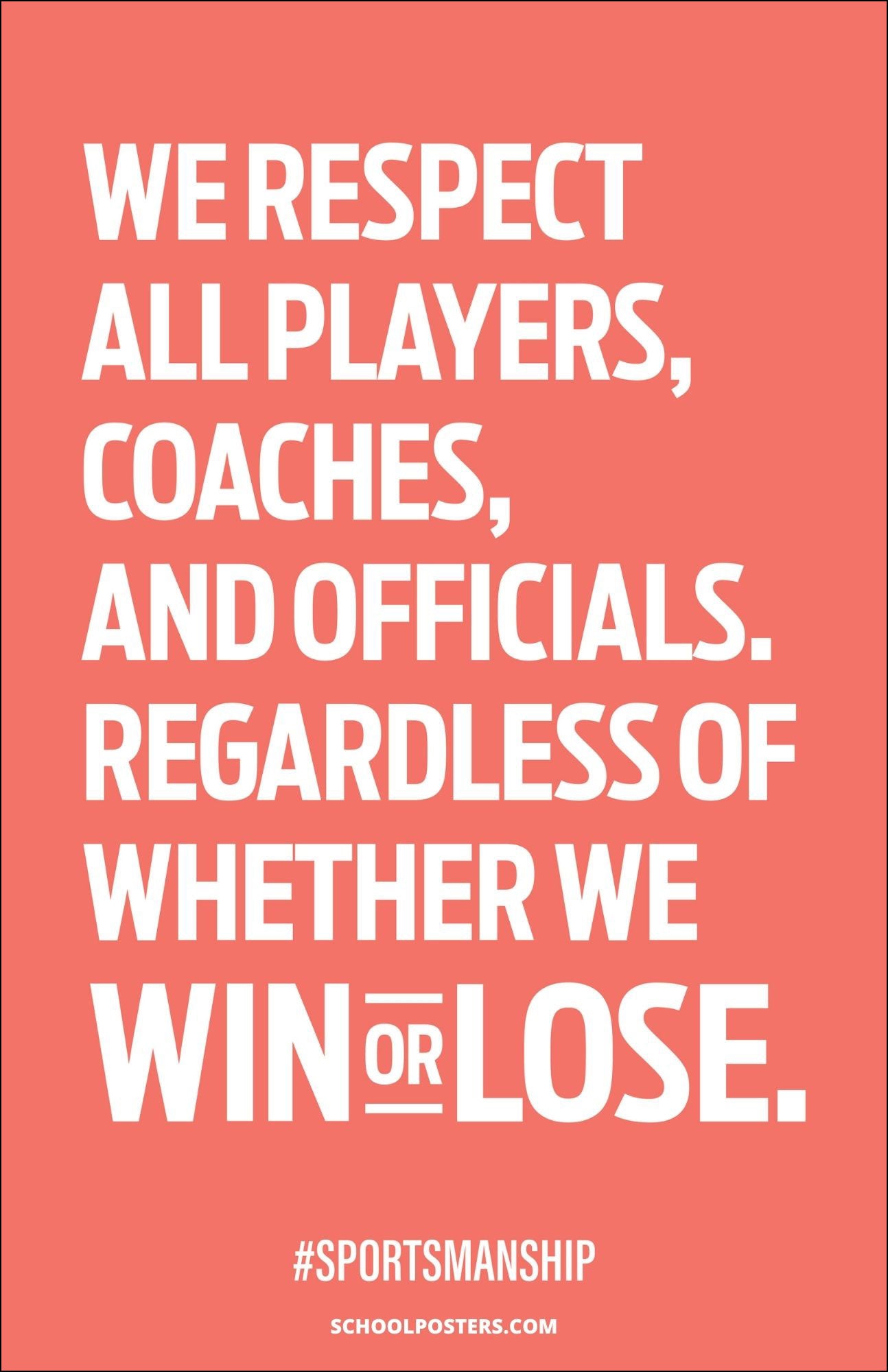 Sportsmanship Poster