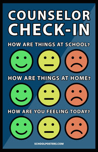 School Counselor Check-In Poster