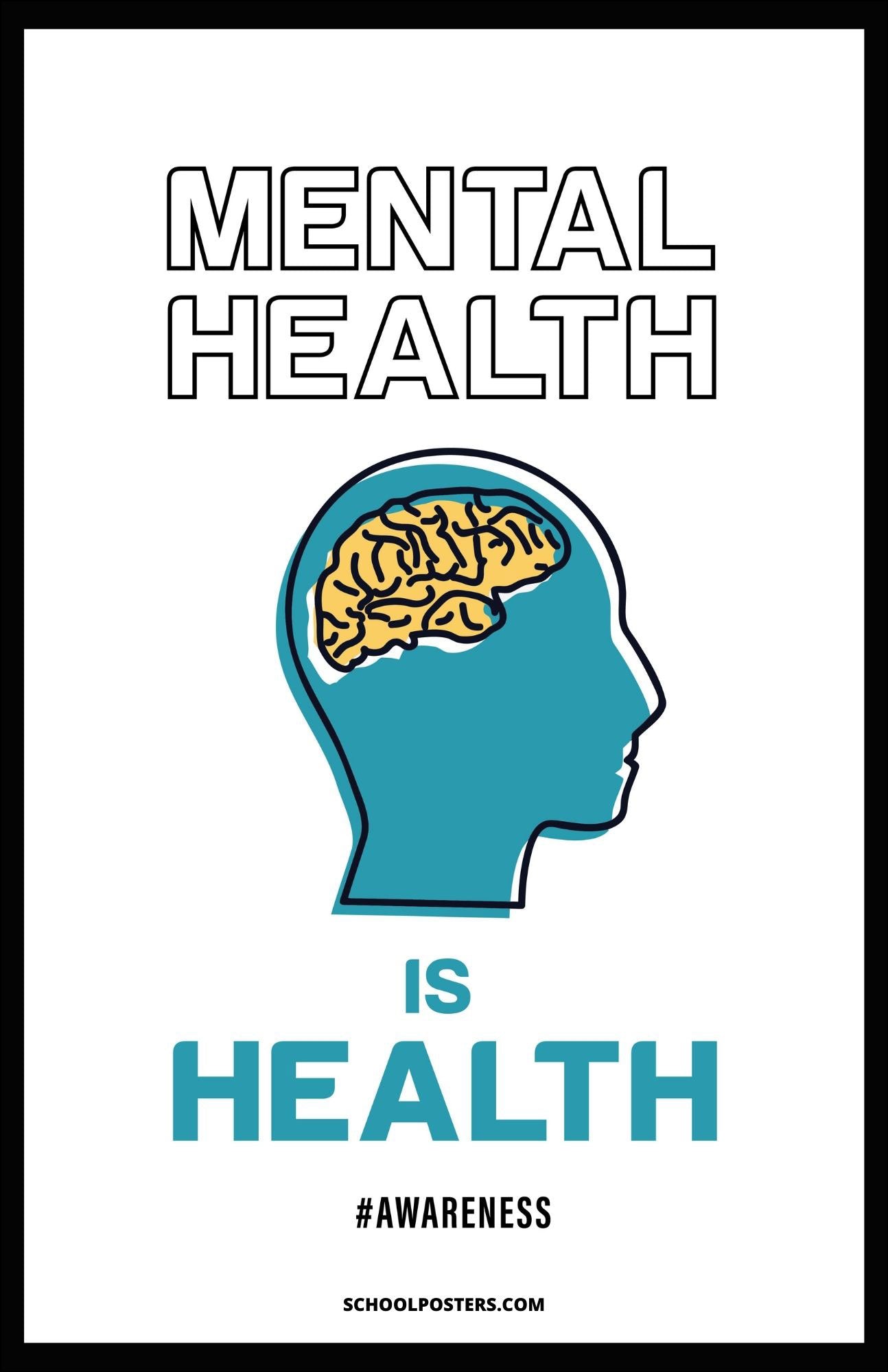 Mental Health Is Health Poster