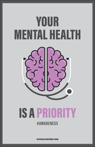 Mental Health Is A Priority Poster