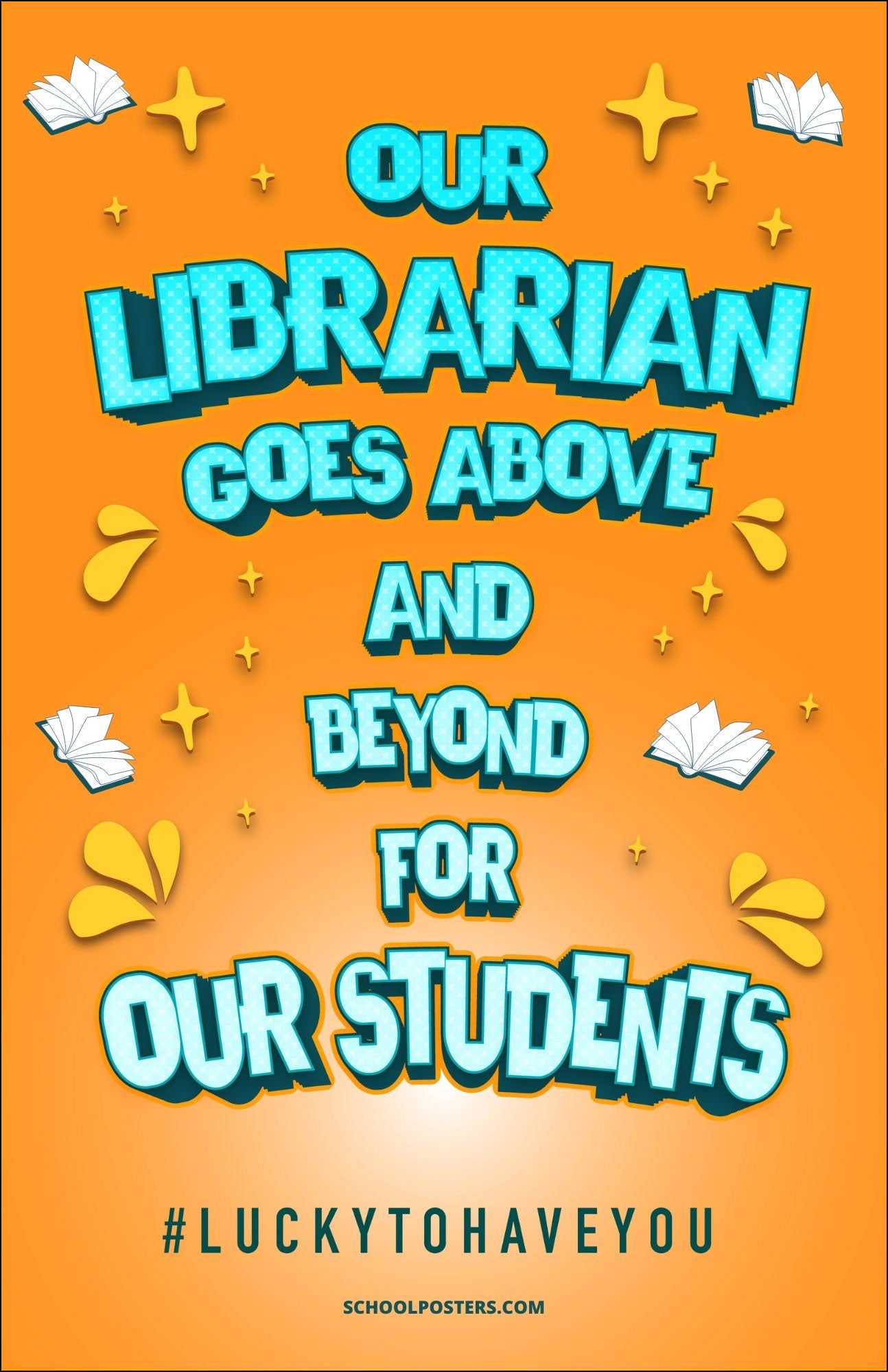 Thank You Librarian Poster