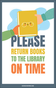 Return Library Books Poster