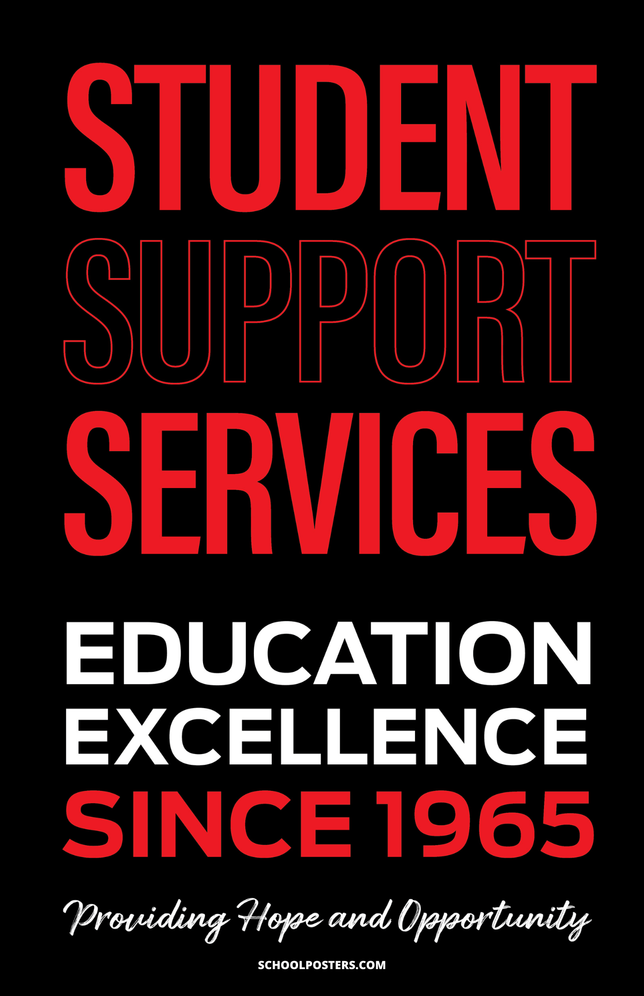 TRIO Student Support Services Since 1965 Poster
