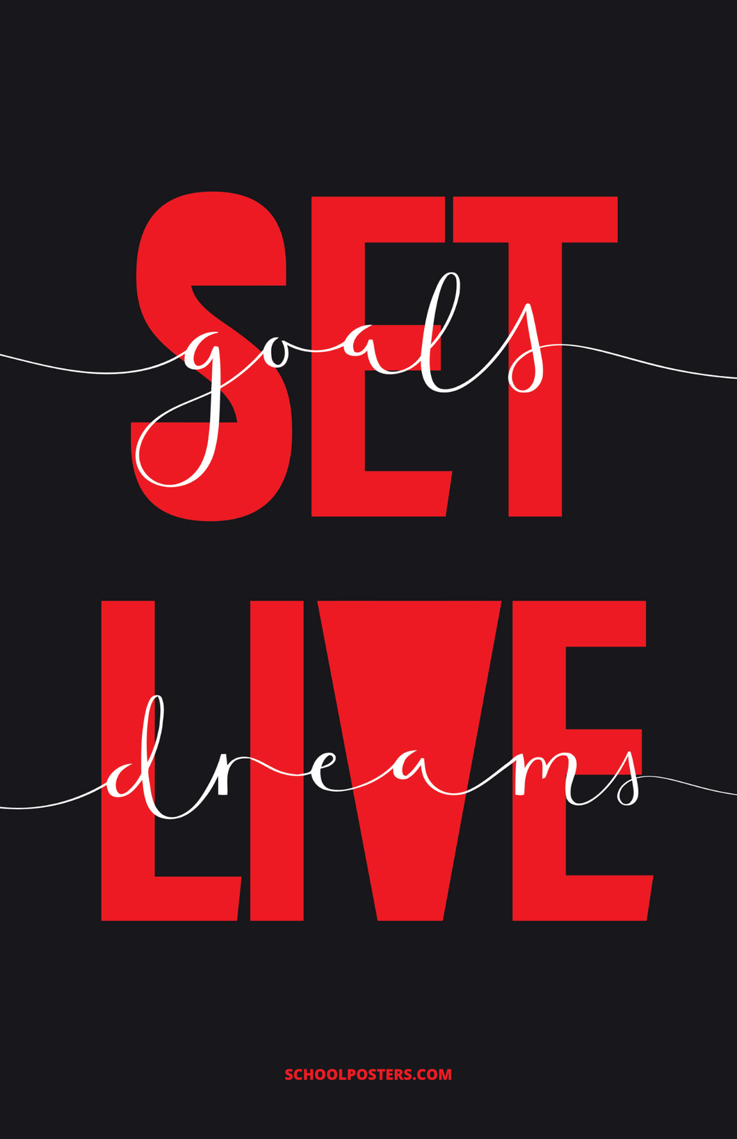 TRIO Set Goals Live Dreams Poster