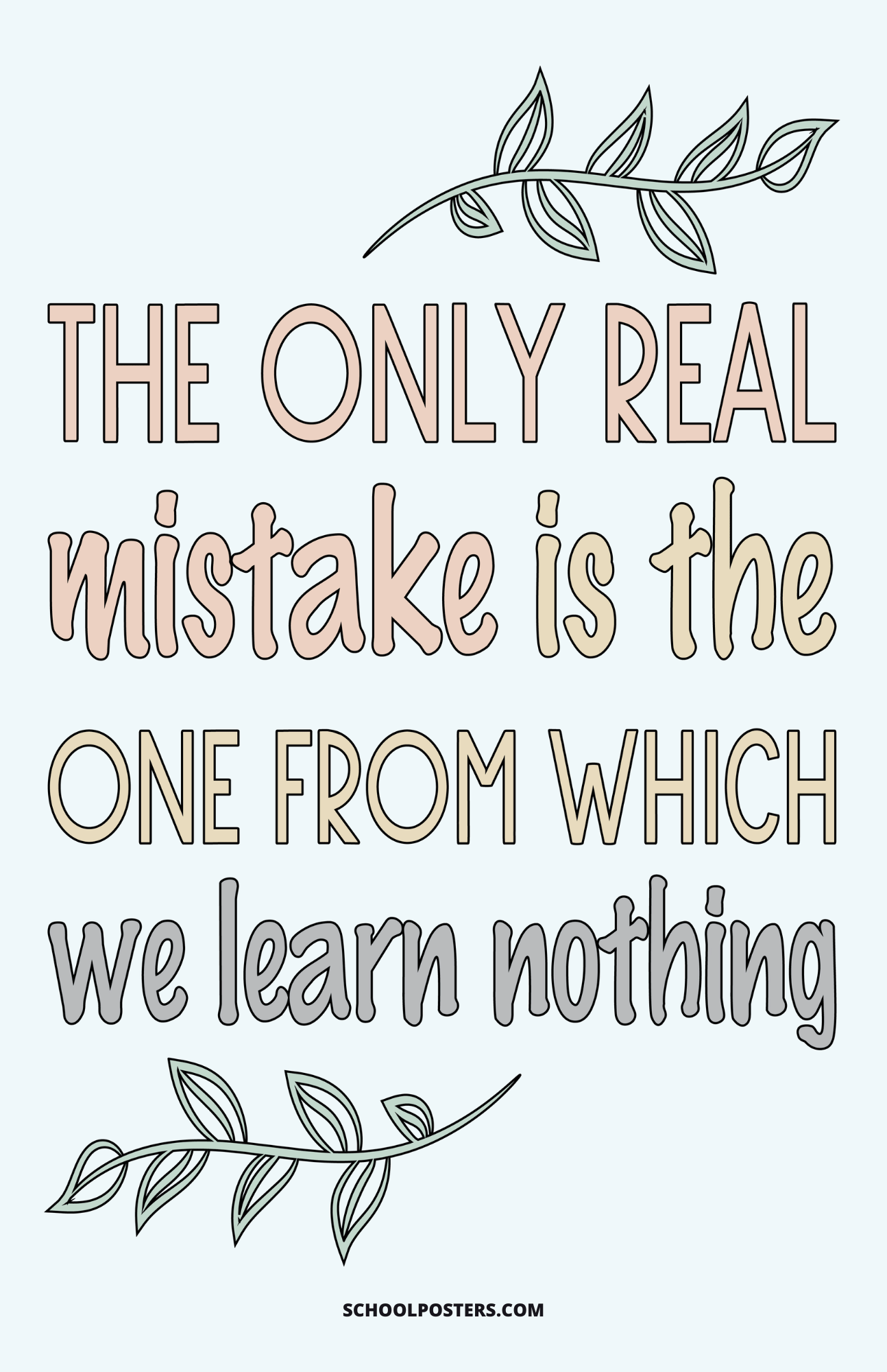 Learn From Mistakes Poster