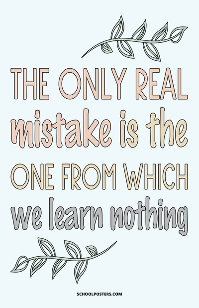 Learn From Mistakes Poster