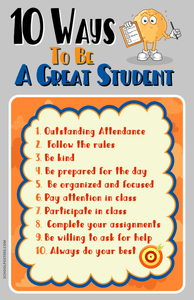 10 Ways To Be A Great Student Poster