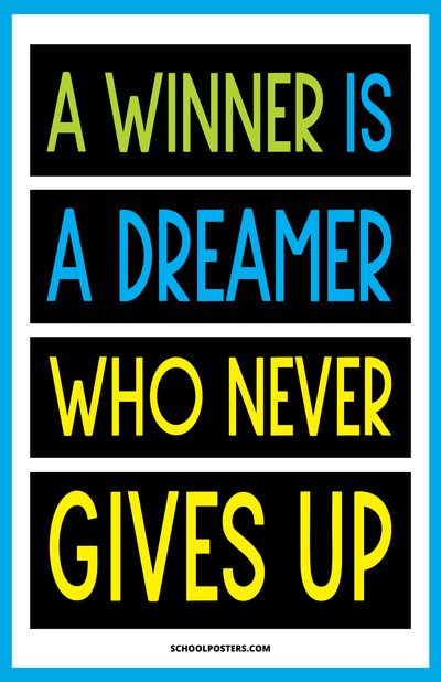 A Dreamer Who Never Gives Up Poster