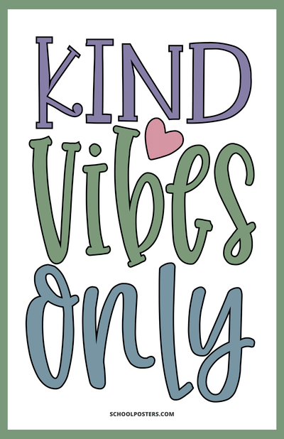 Kind Vibes Only Poster