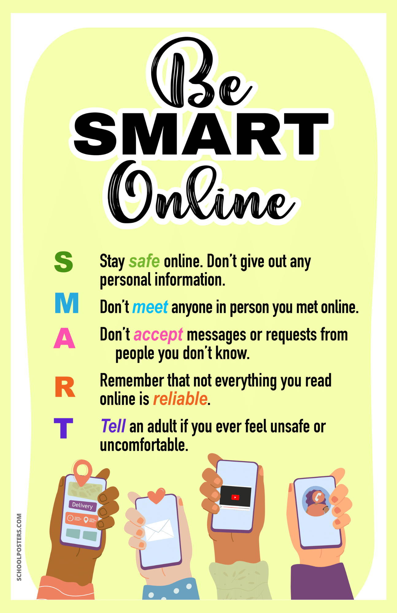 Stay Safe Online Posters Stay Safe Online Posters