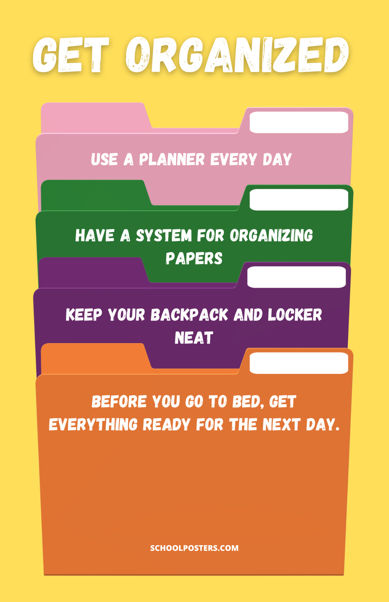 Get Organized Poster