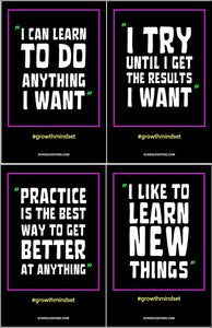 Growth Mindset Poster Package