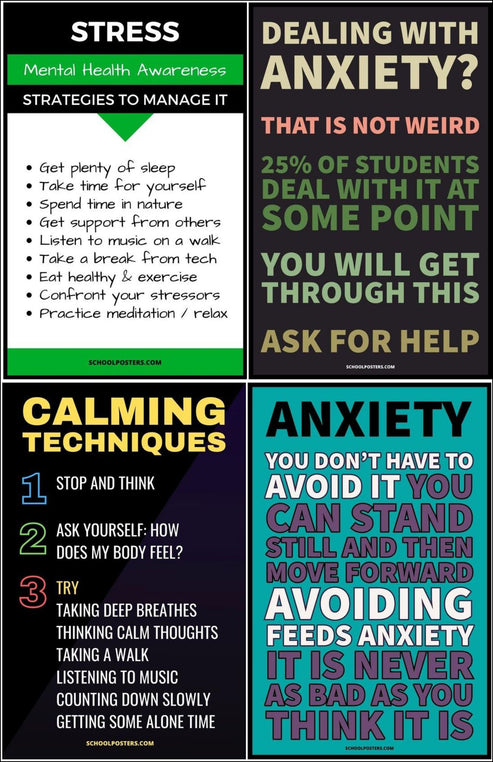 Mental Health & Wellness Poster Package – SchoolPosters.com LLC