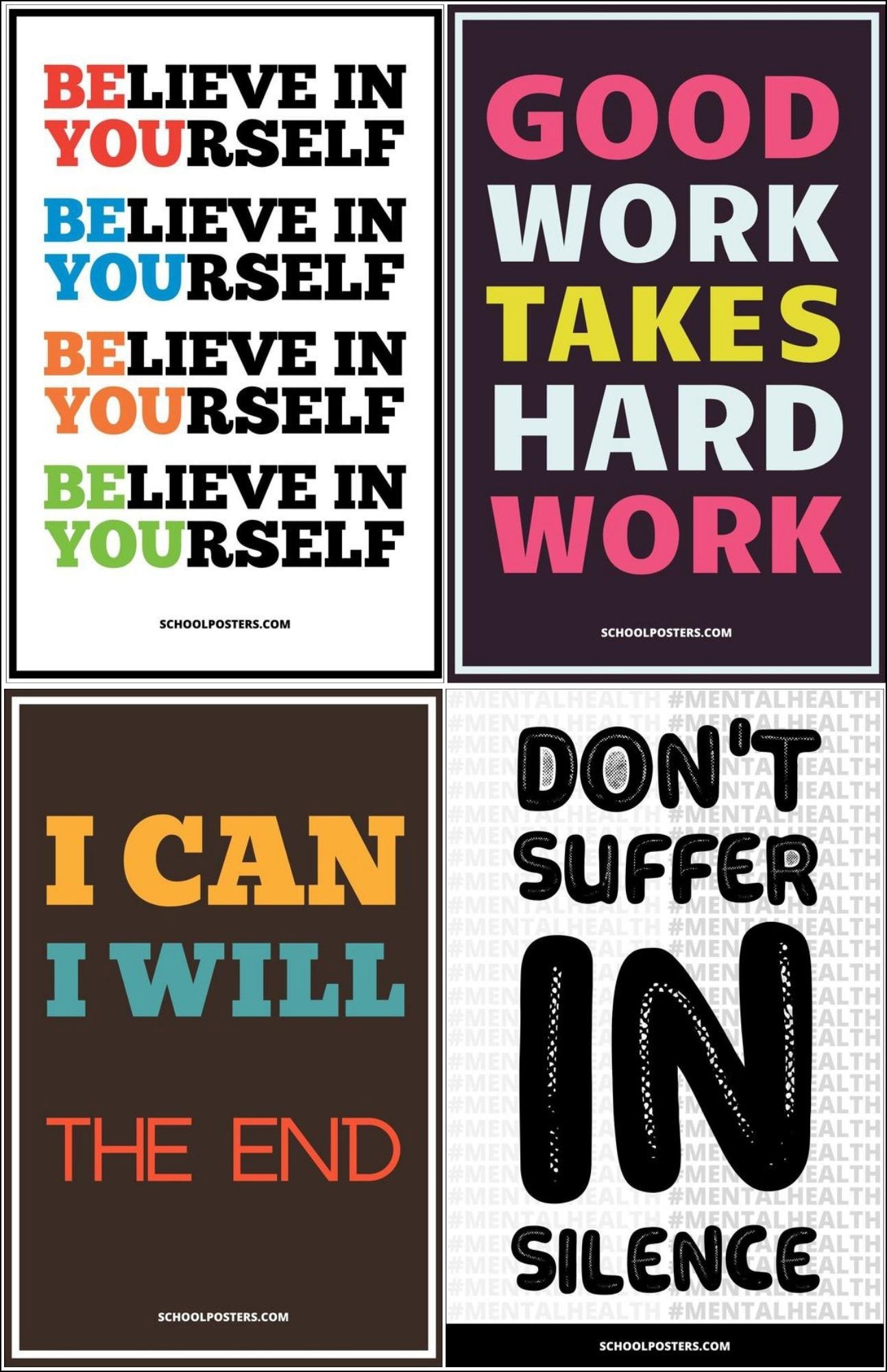 Middle School Large Poster Package SchoolPosters Com LLC