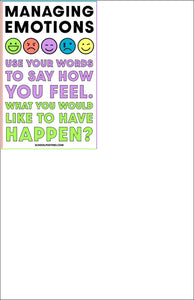 Managing Emotions Poster Package (Set Of 5)