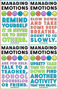 Managing Emotions Poster Package (Set Of 5)
