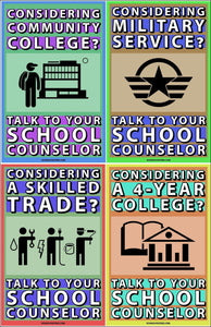Considering Talk To Your School Counselor Poster Package (Set Of 4)