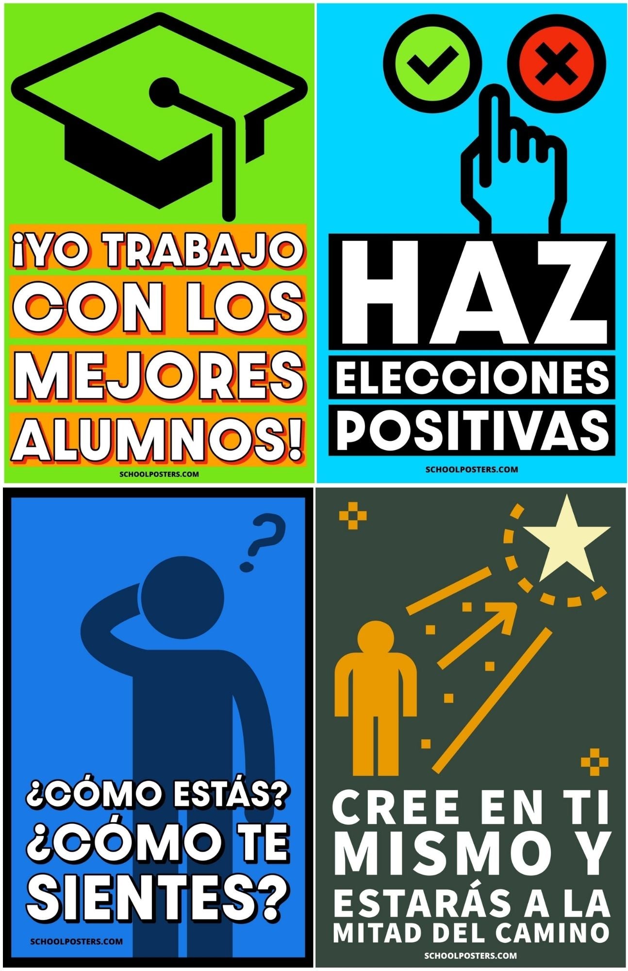Spanish Middle School Poster Package (Set Of 15)