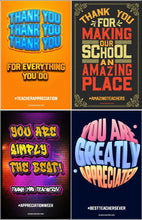 Load image into Gallery viewer, Teacher Appreciation Poster Package (Set Of 12)