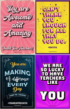 Load image into Gallery viewer, Teacher Appreciation Poster Package (Set Of 12)
