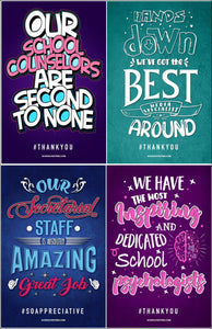 Classified Staff Appreciation Poster Package (Set Of 17)