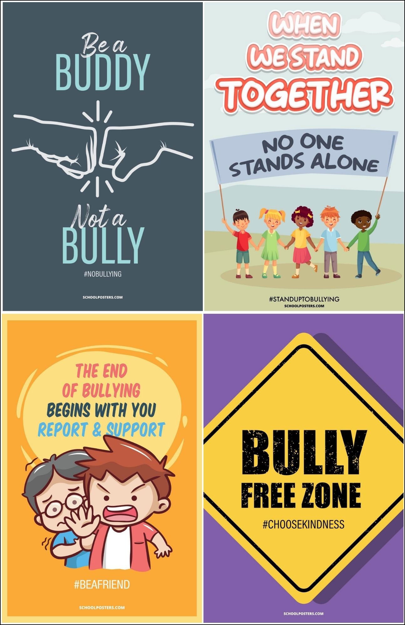 Stop Riots Poster Prevent Bullying Posters