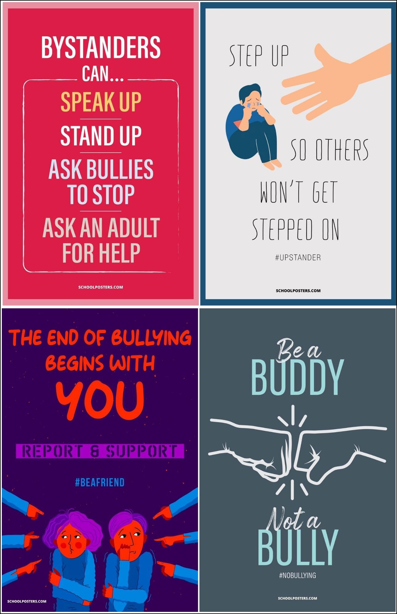 Bullying Prevention & Awareness Poster Package (Set of 11)