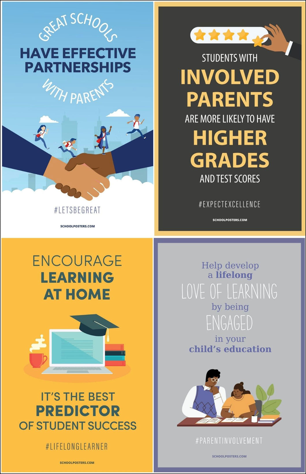 Parent Involvement Poster Package (Set of 9)