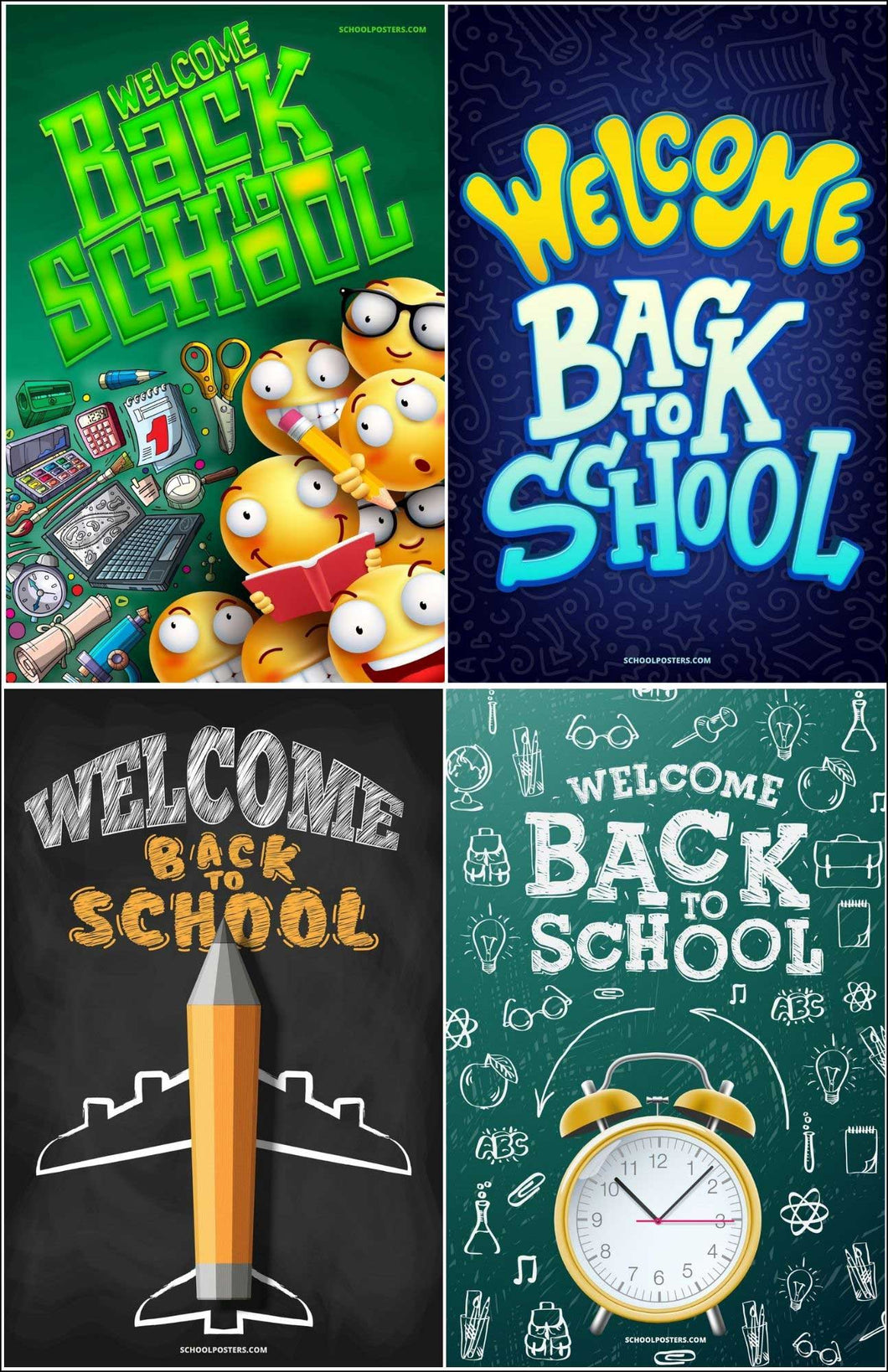 Welcome Back to School Poster Package (Set Of 12)