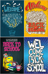 Welcome Back to School Poster Package (Set Of 12)