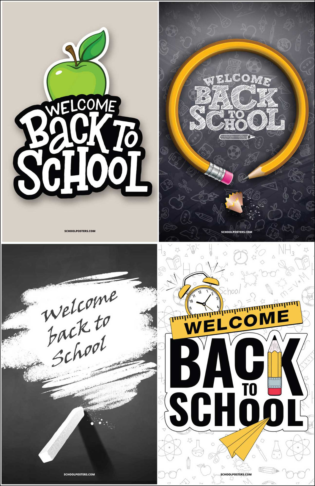 Welcome Back to School Poster Package (Set Of 10)