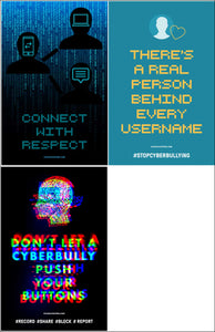Cyberbullying Prevention & Awareness Poster Package (Set Of 15)