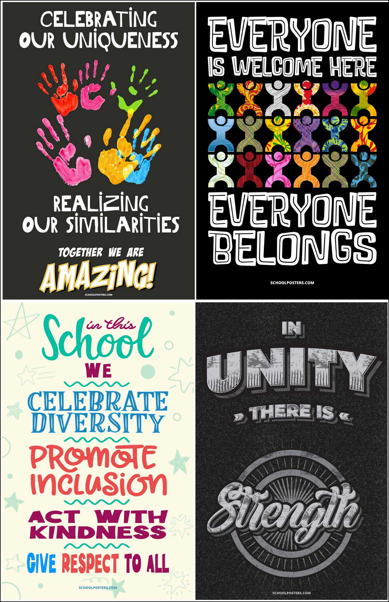 Diversity, Equity, and Inclusion Poster Package (Set Of 12)
