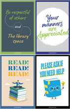 Load image into Gallery viewer, School Library Poster Package (Set Of 12)