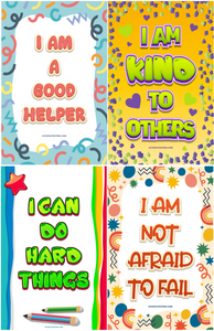 Elementary Affirmations Poster Package (Set Of 12)