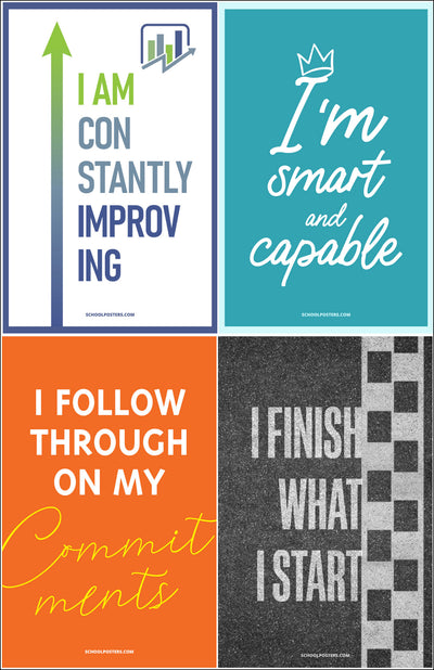 High School Daily Affirmations Poster Package (Set of 11)