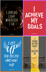 High School Daily Affirmations Poster Package (Set of 11)