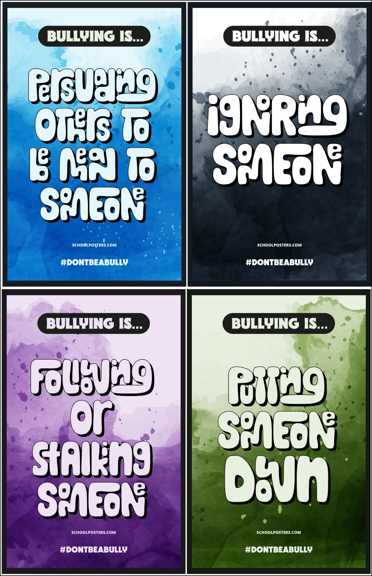 Bullying Is Poster Package (Set Of 12)