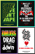 Load image into Gallery viewer, Substance Abuse Awareness Poster Package (Set Of 9)