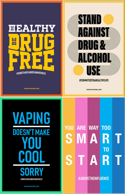 Substance Abuse Awareness Poster Package (Set Of 12)