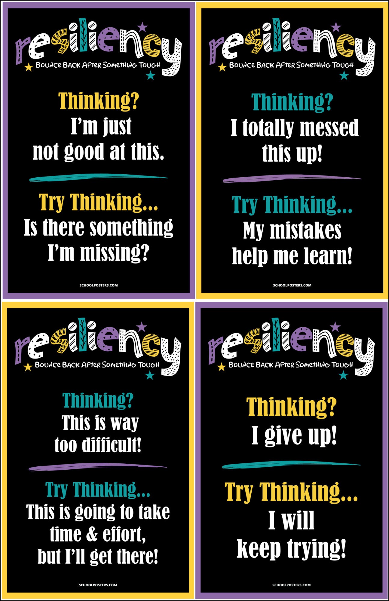 Resiliency Poster Package (Set Of 6)