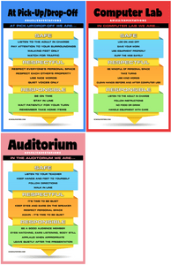Positive Behavioral Interventions & Supports (PBIS) Poster Package (Set of 11)