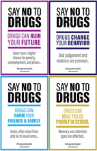 Load image into Gallery viewer, Say No To Drugs Poster Package