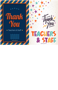 Thank You Teachers & Staff Poster Package (Set of 14)