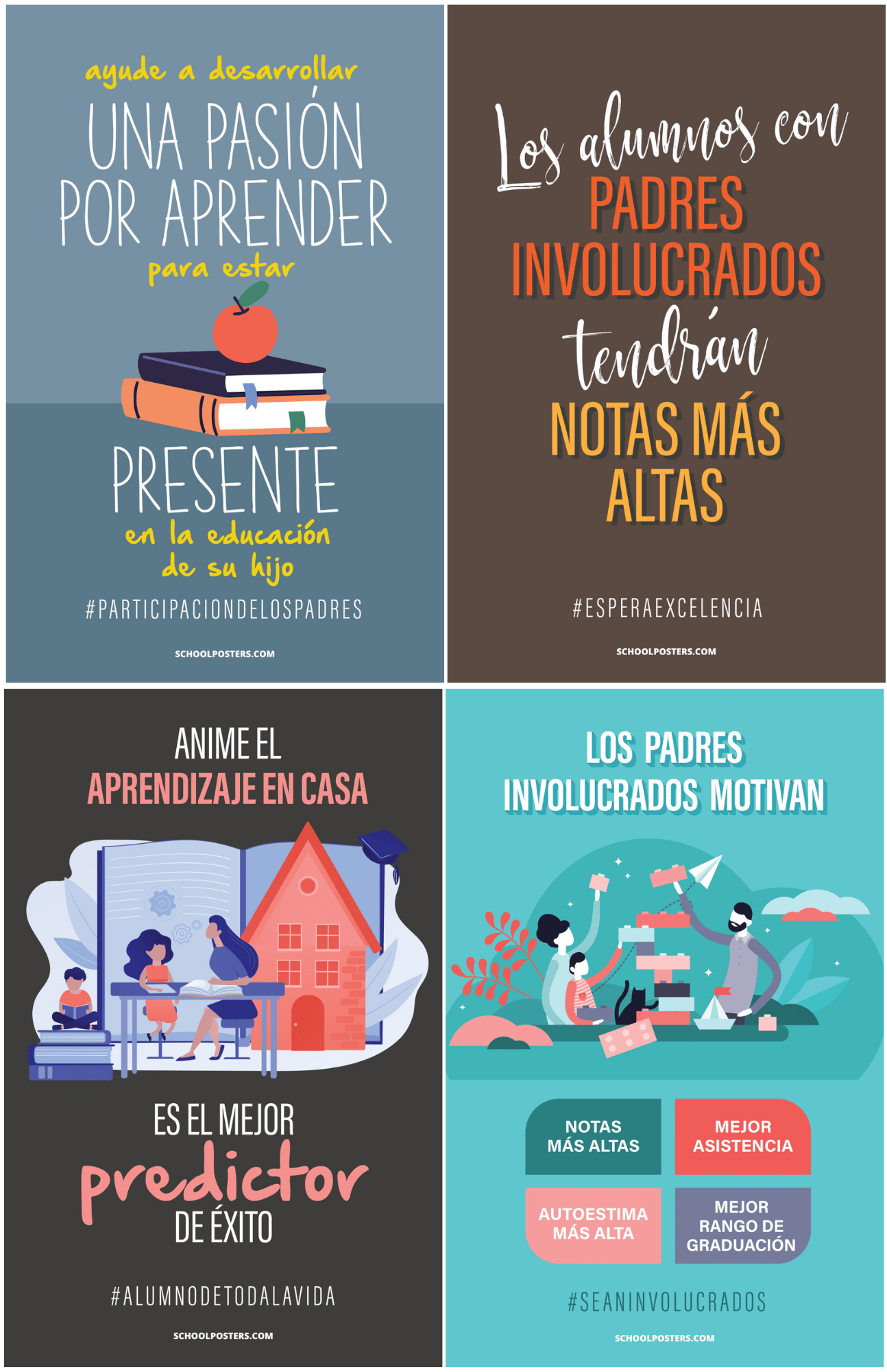 Spanish Title I Parent Involvement Poster Package